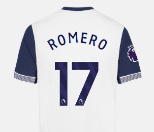 Tottenham Home Jersey 24/25 - Custom Printing