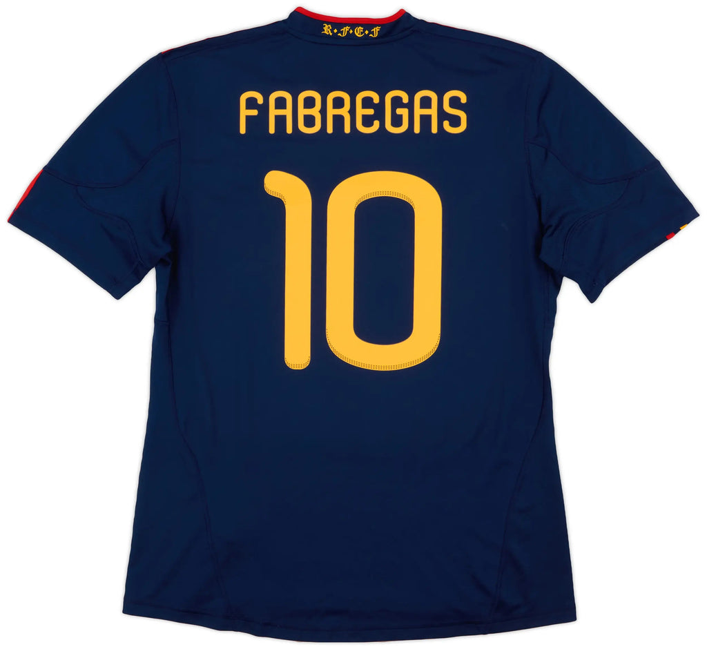 2010-11 Spain Away Shirt Fabregas #10 - 9/10 - (L)