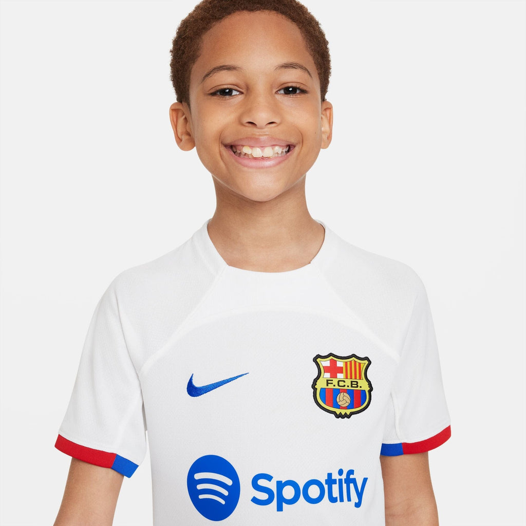 Nike Barcelona 23/24 Away Jesrey Soccer DX2686-101 White – Soccer Corner