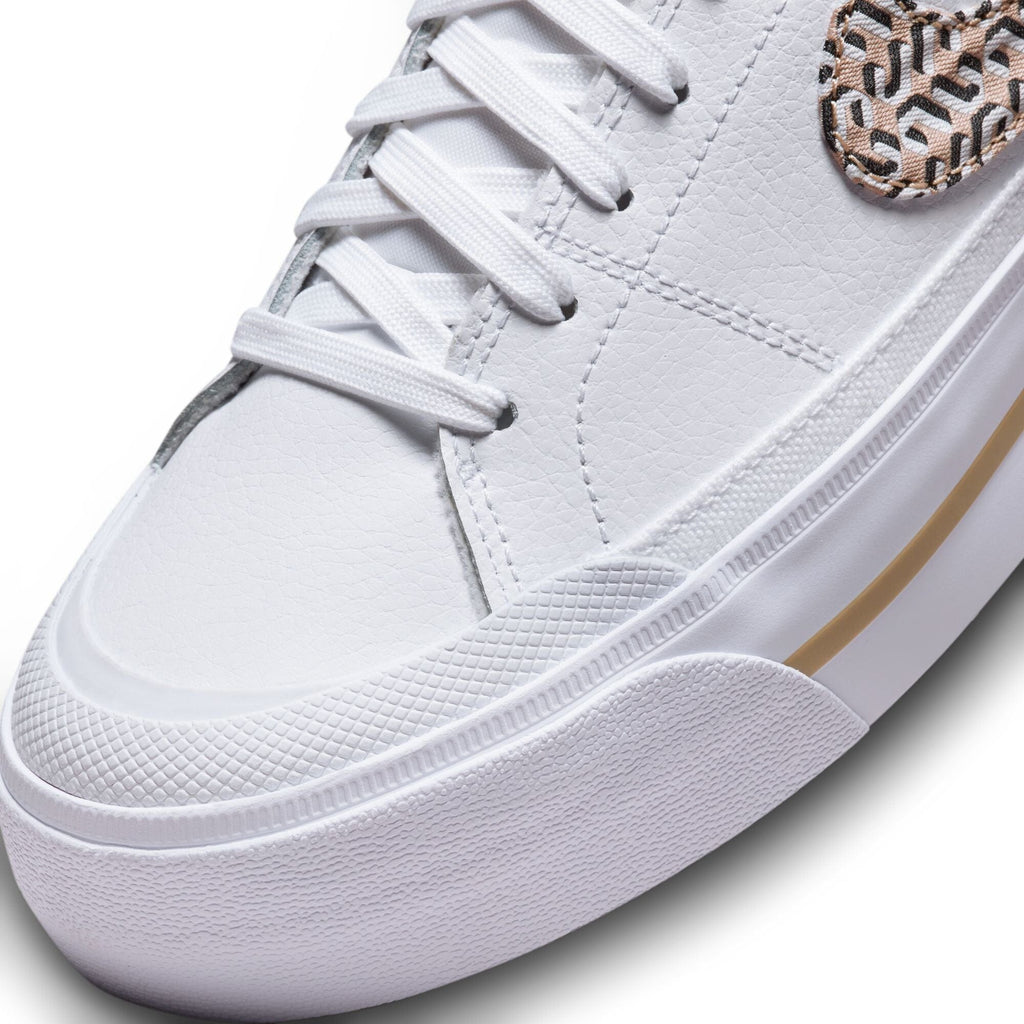 NIKE Court Legacy Lift Womens Shoes - WHITE COMBO
