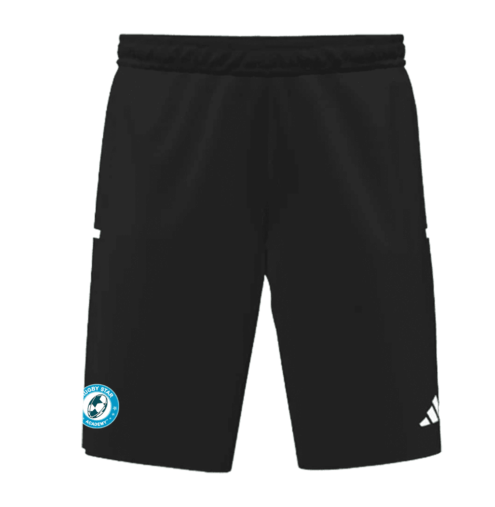 RUGBY STAR ACADEMY  Mi Team Woven Pocket Shorts Mens (EK4799-BLACK)