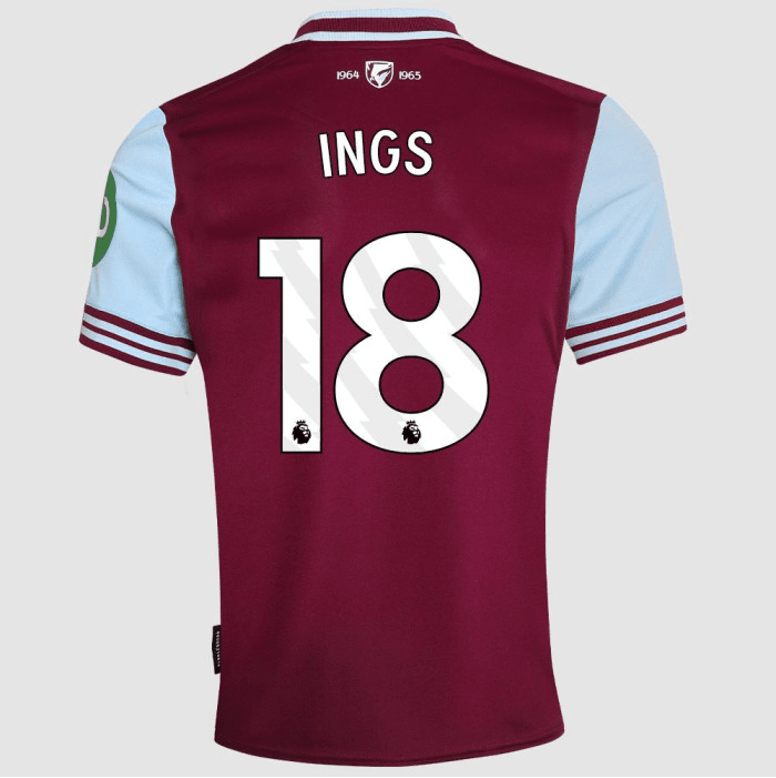 West Ham FC Home Jersey 24/25 - Custom Printing