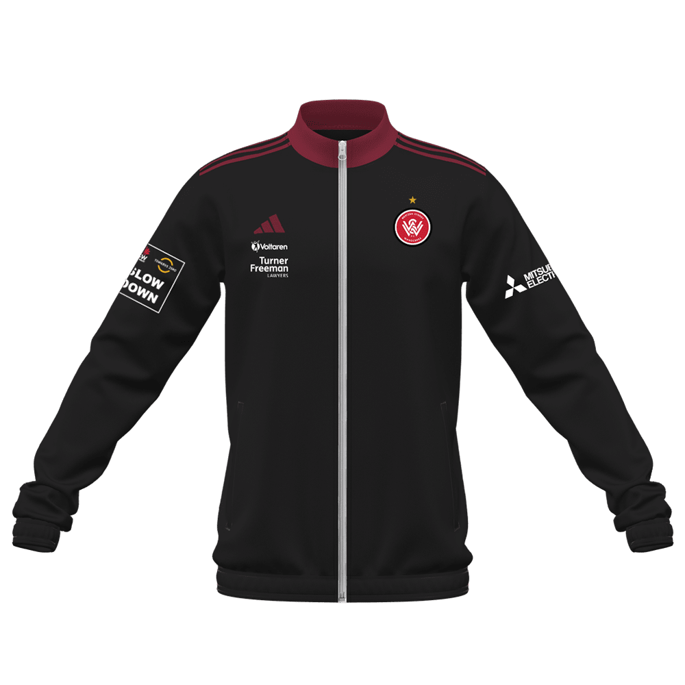 Western Sydney Wanderers 24/25 Track Jacket (IA0416-BLACKRED)