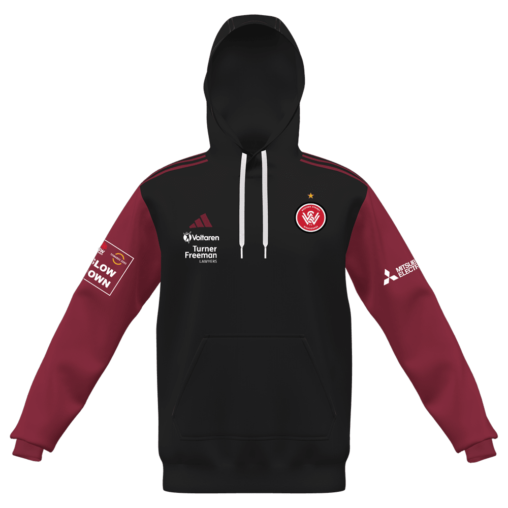 Western Sydney Wanderers 24/25 Hoodie (IA0408-BLACKRED)