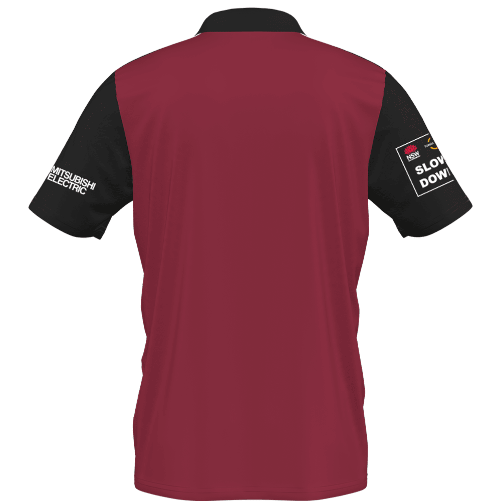 Western Sydney Wanderers 24/25 Polo (IA0419-BLACKRED)