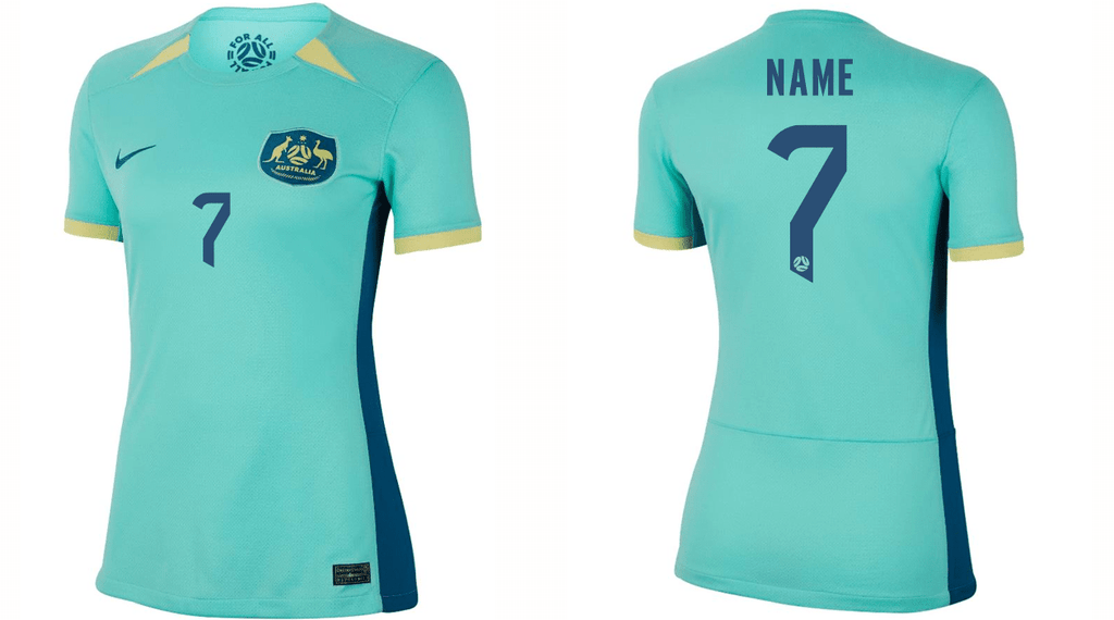 Matildas 22/23 Home Jersey - Custom Printing - GREEN