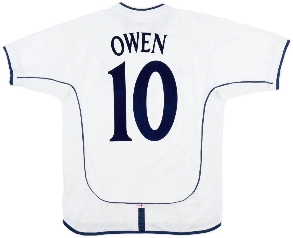 2001-03 England Home Shirt Owen #10 - 7/10 - (M)