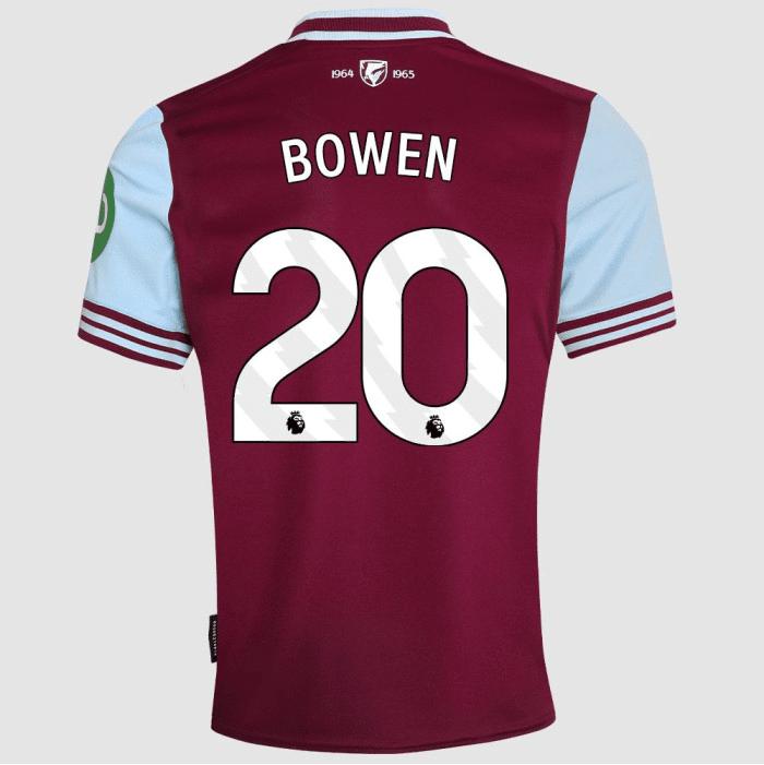 West Ham FC Home Jersey 24/25 - Custom Printing