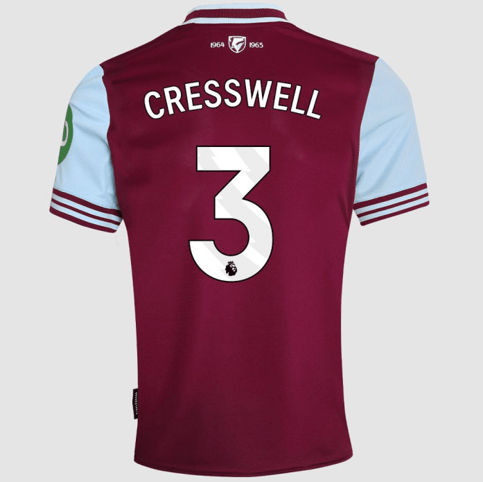 West Ham FC Home Jersey 24/25 - Custom Printing