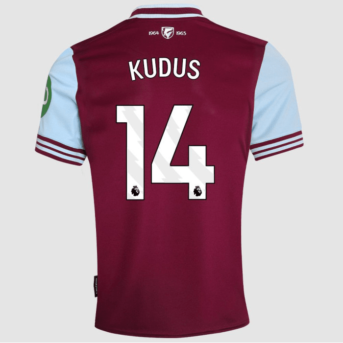 West Ham FC Home Jersey 24/25 - Custom Printing