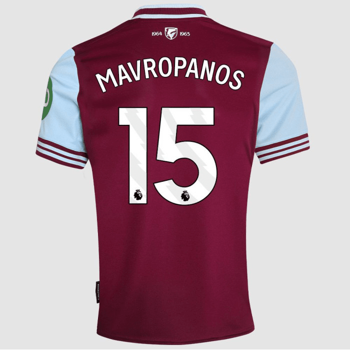 West Ham FC Home Jersey 24/25 - Custom Printing