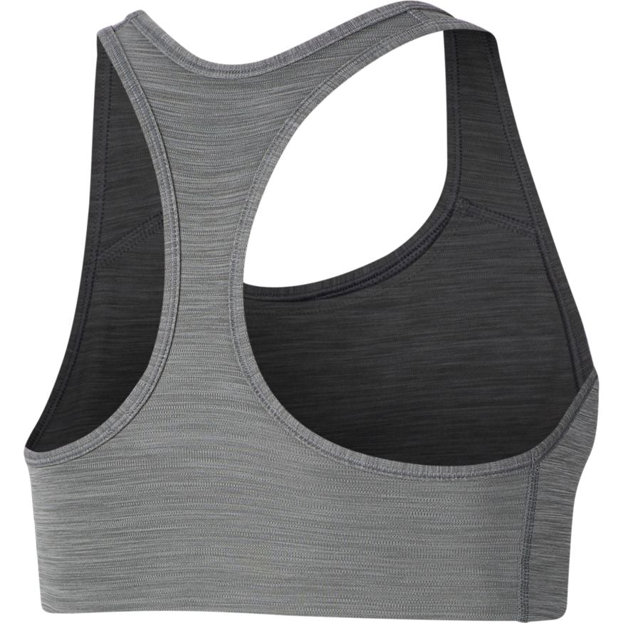 Nike Performance Medium support sports bra - flat pewter dark smoke grey  pinksicle/grey - Zalando.de